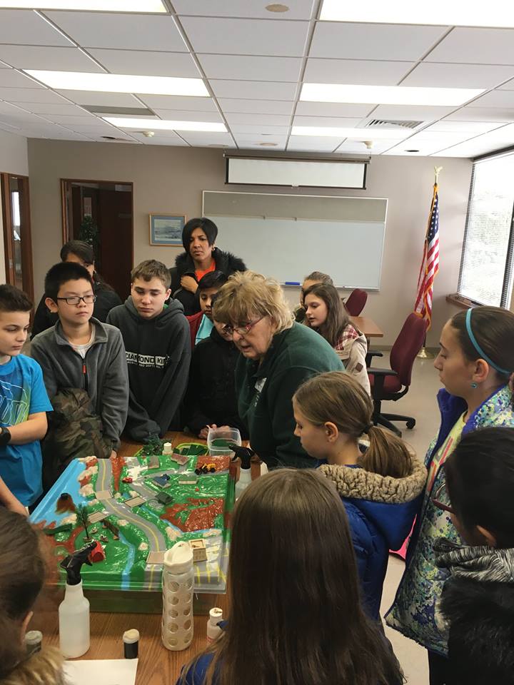 6th graders at tour of Water Treatment Plant