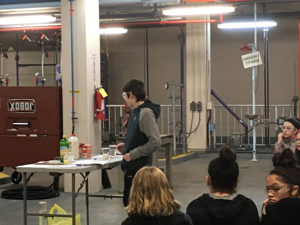 Students participating in Water Treatment Plant tour