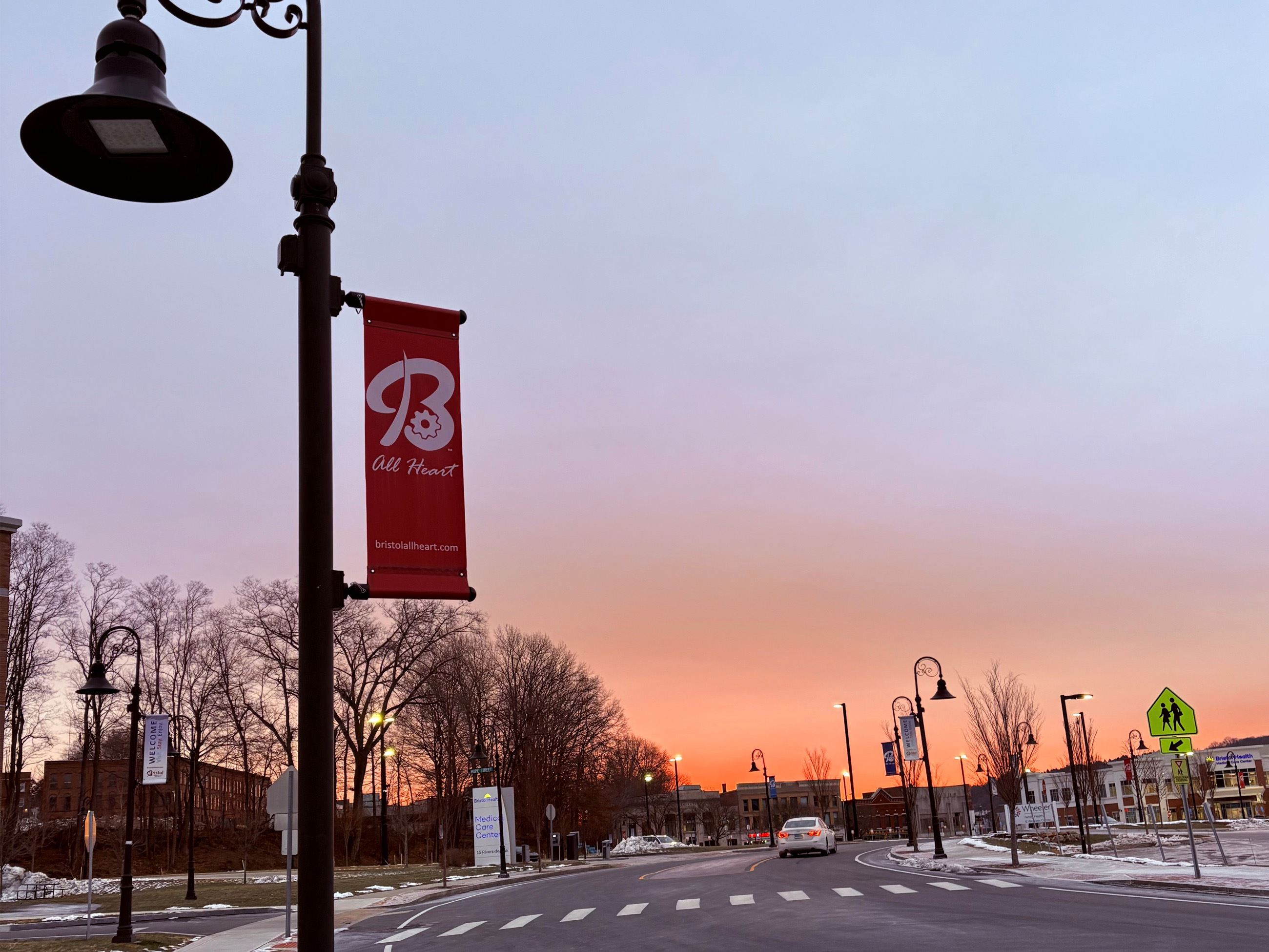 Photo of Hope Street in Bristol at Sunrise